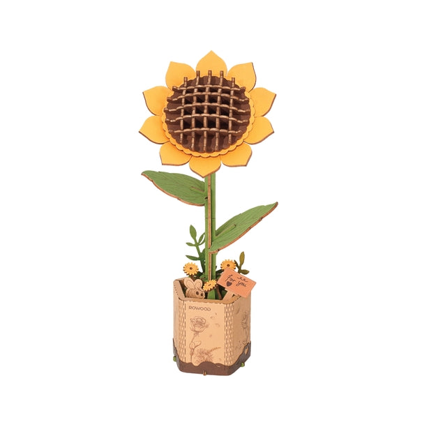 Yellow Sunflower | 3D Wood Flower Puzzle