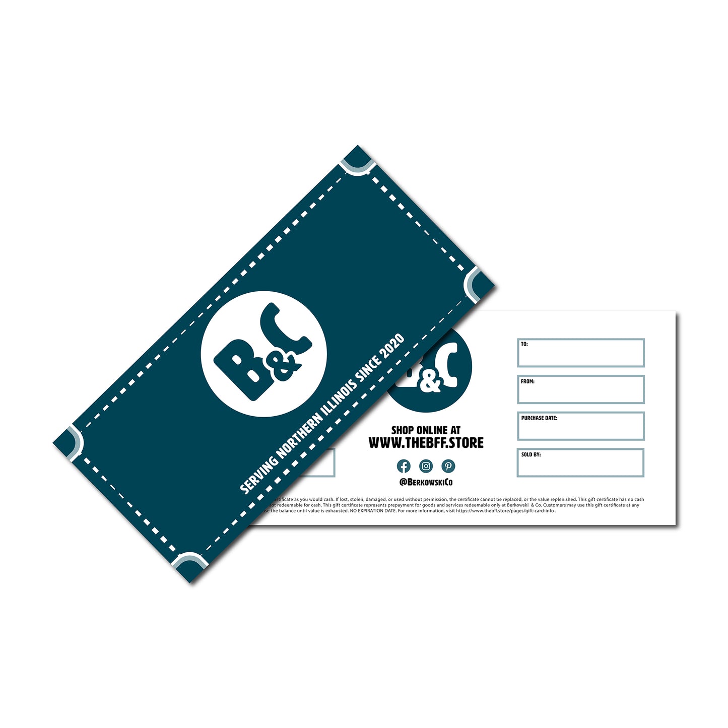 Berkowski and Company Gift Certificate