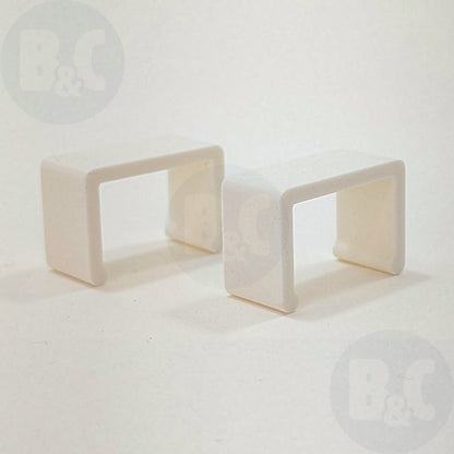 Cotton White Body Clips