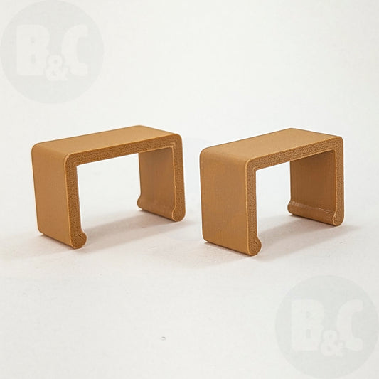 Wood Brown Body Clips