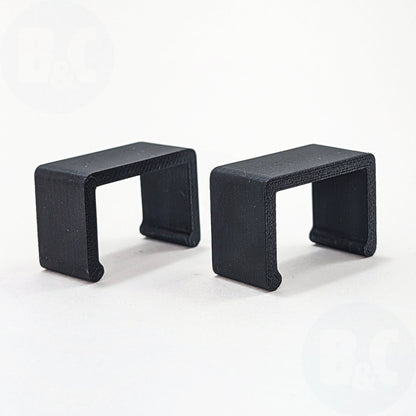 Charcoal Black Body Clips
