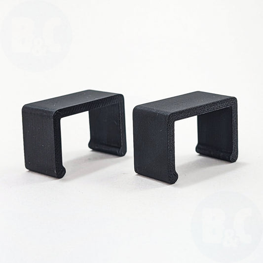 Charcoal Black Body Clips