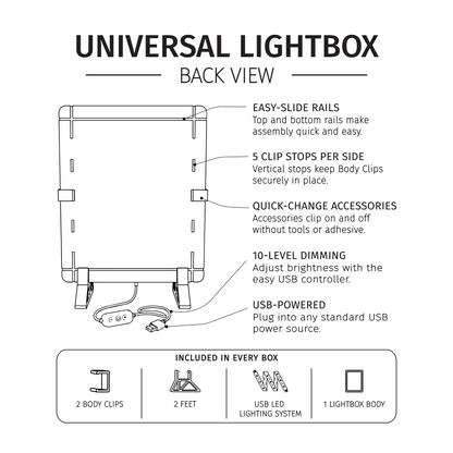 Silver Universal Lightbox