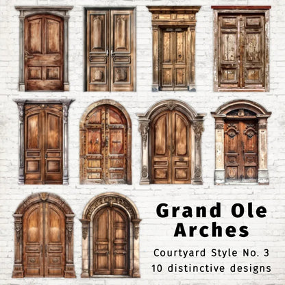 Grand Olde Arches | Vintage Courtyard Door Embellishments