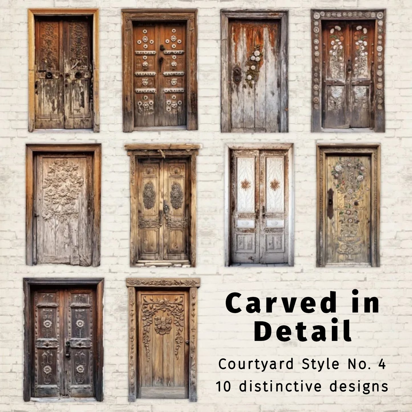 Carved in Detail | Vintage Courtyard Door Embellishments