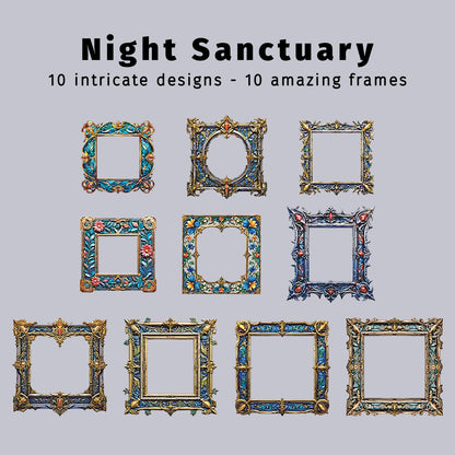 Night Sanctuary | Medieval Frame Embellishments