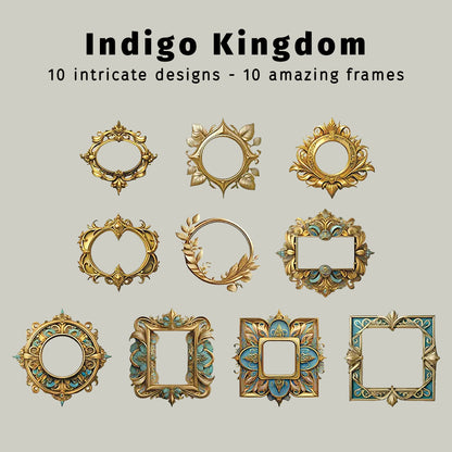 Indigo Crown Suite | Medieval Frame Embellishments