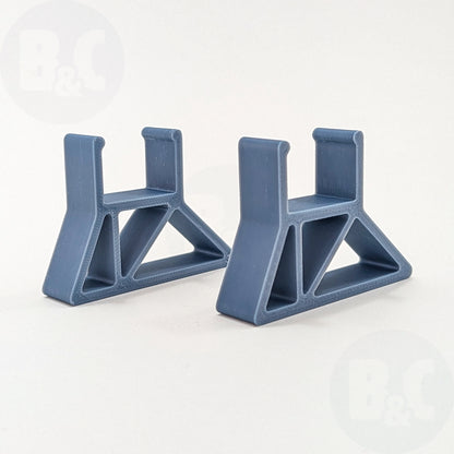 Muted Blue Frame Feet