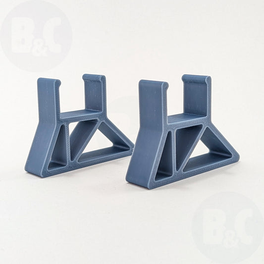 Muted Blue Frame Feet