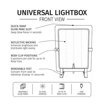 Silver Universal Lightbox