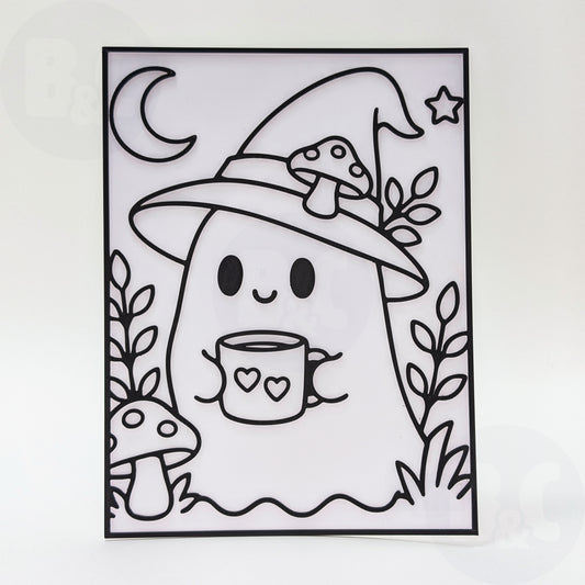 Coffee Ghostie Glow Pane