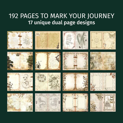 Green Forest | Green Ornamental Blank Journal