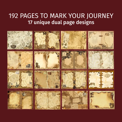 Morning Poems | Red Ornamental Blank Journal