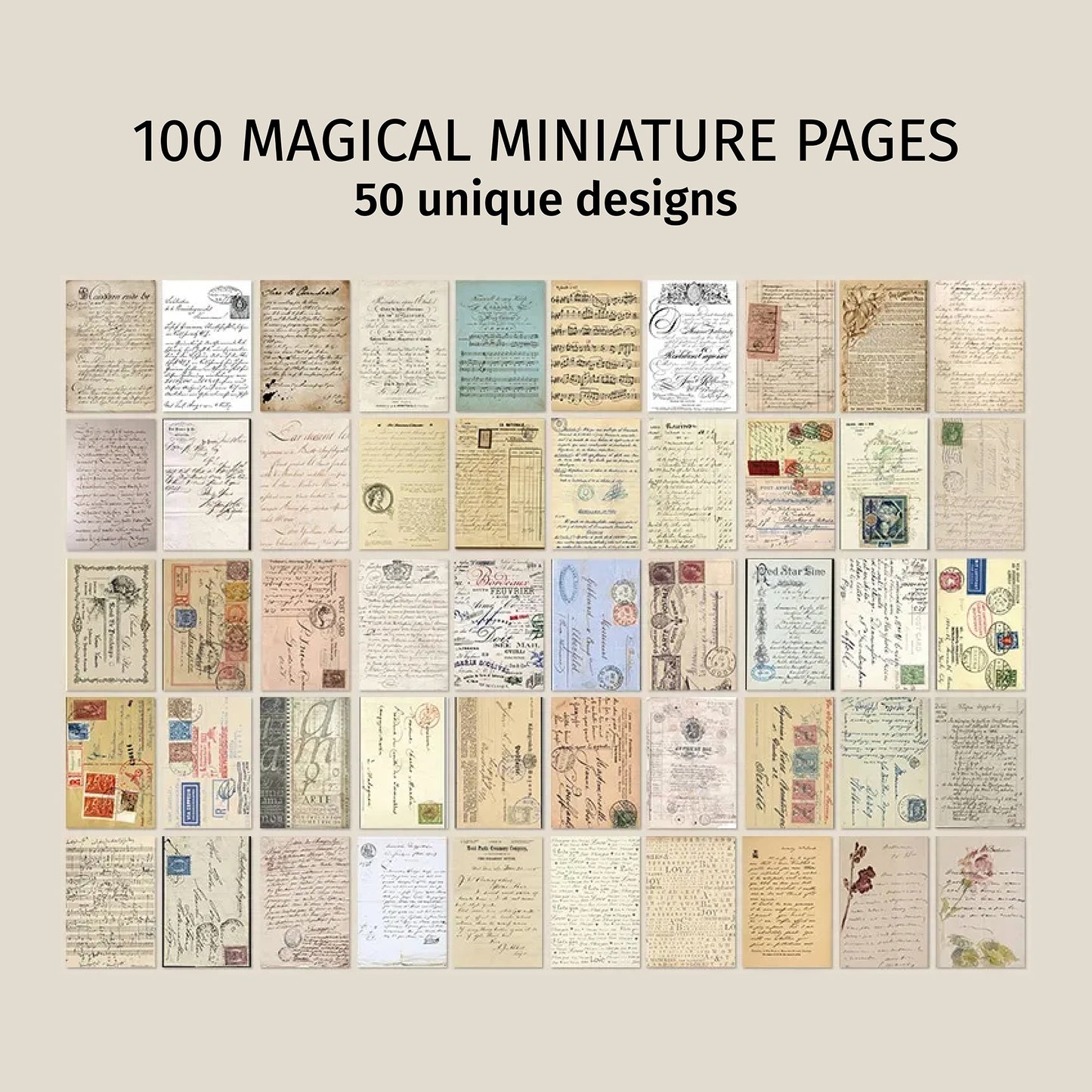 Manuscripts | Khaki Mini Magi Book