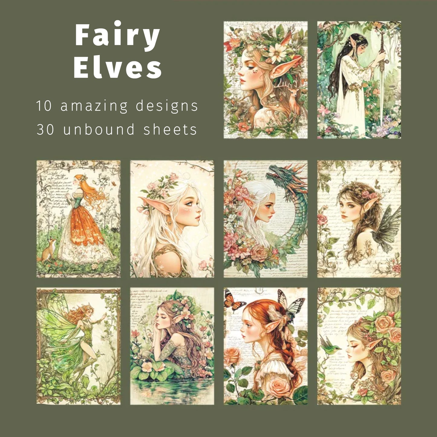 Fairies and Elves | Fairytale Memoirs Ornamental Paper