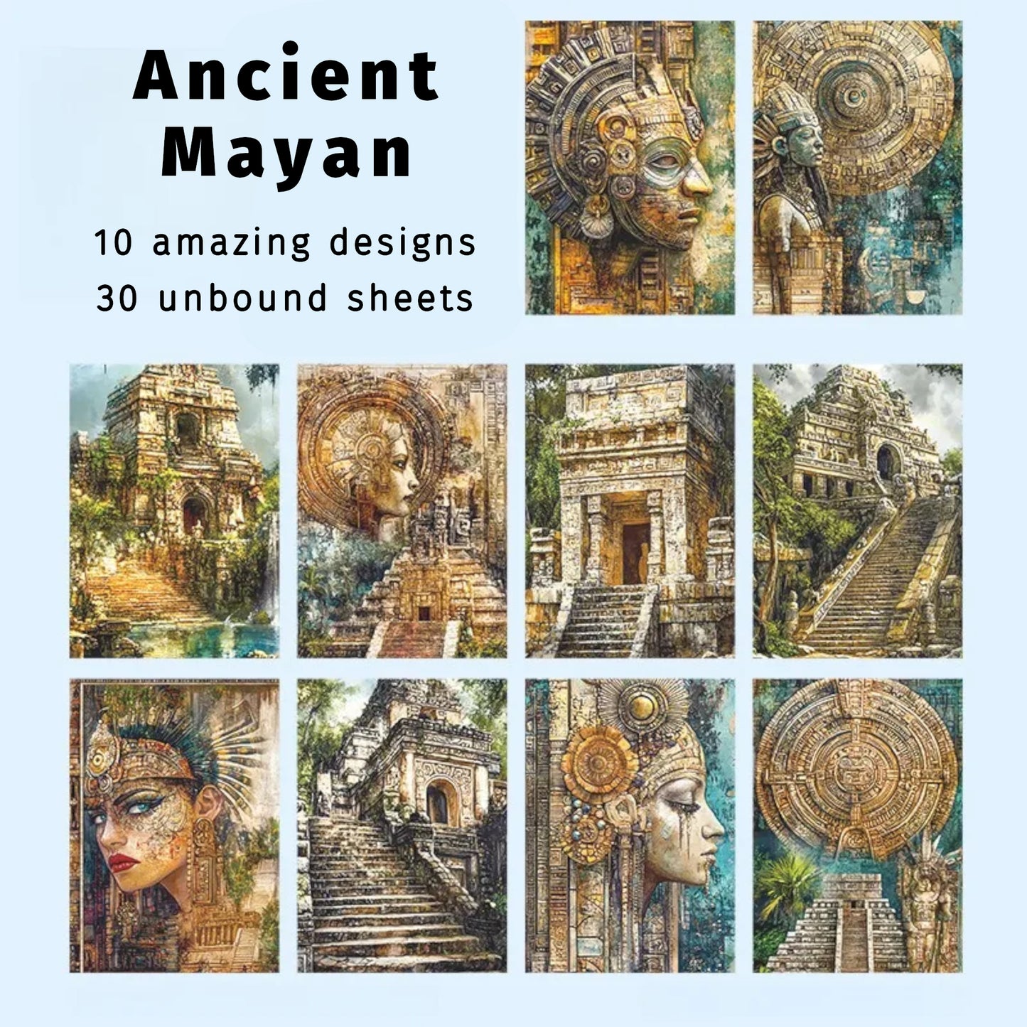 Ancient Mayan | Mysterious Explorer Ornamental Paper