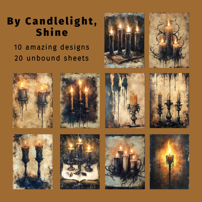 By Candlight, Shine | Macabre Ornamental Paper