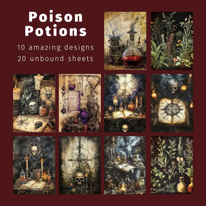 Poison Potions | Macabre Ornamental Paper