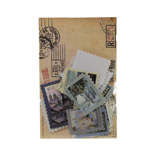 Wandering Path | Blue Stamp-Shaped Sticker Slack Pack