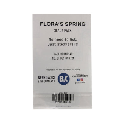 Flora's Spring | Red Stamp-Shaped Sticker Slack Pack