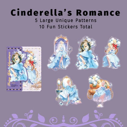 Cinderella's Romance | Blue Fairytale Sticker Pack
