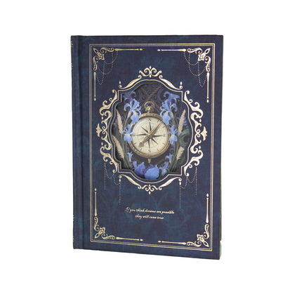Time Gap | Blue Ornamental Blank Journal