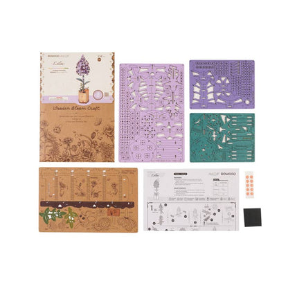 Lilac | 3D Wood Flower Puzzle